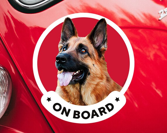 german shepherd window decal