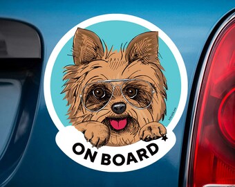 Yorkie Decal for Car - Etsy