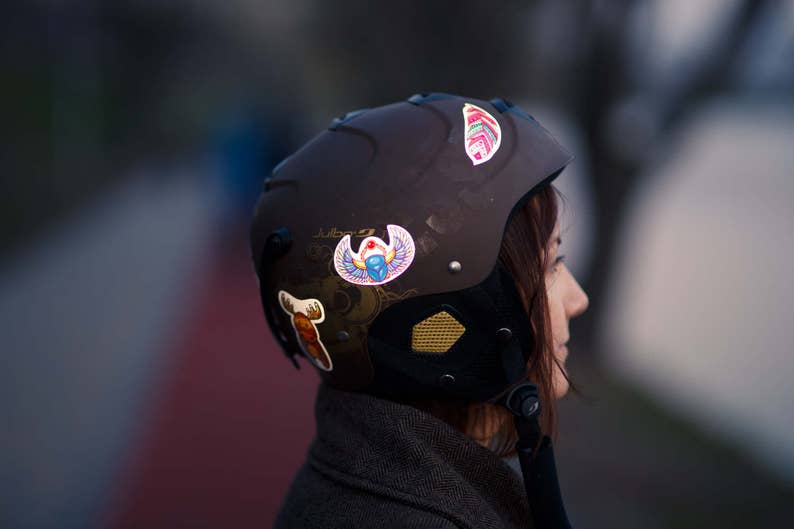 Reflective Stickers for Bike & Helmet Color Print for Road Etsy