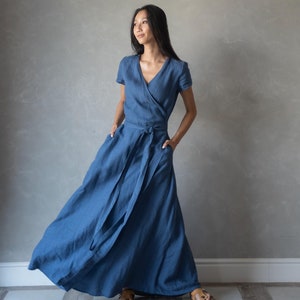 Robe Superposée 100% Lin Bleu Marine - Taille 4, Sans Manches, Neuve Avec étiquette, Marque NAVY