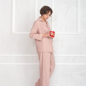 Linen pajama set /  Linen sleepwear