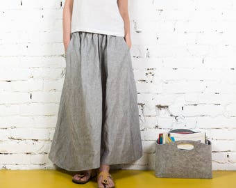 Linen skirt MERIDA, linen skirt summer, linen skirt long, linen skirt grey, linen skirt white