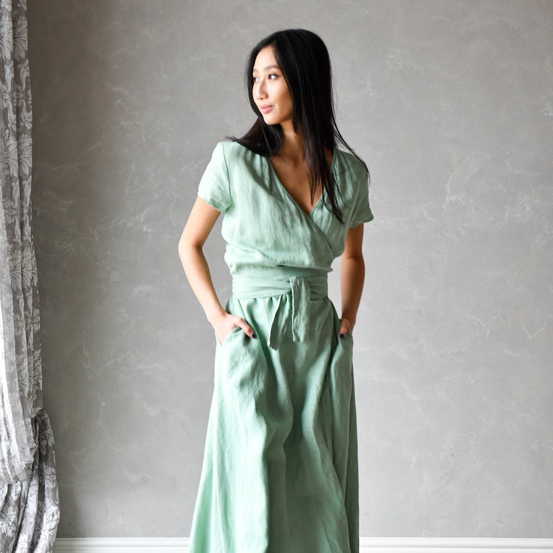 Stunning Linen Maxi Dress main image 1