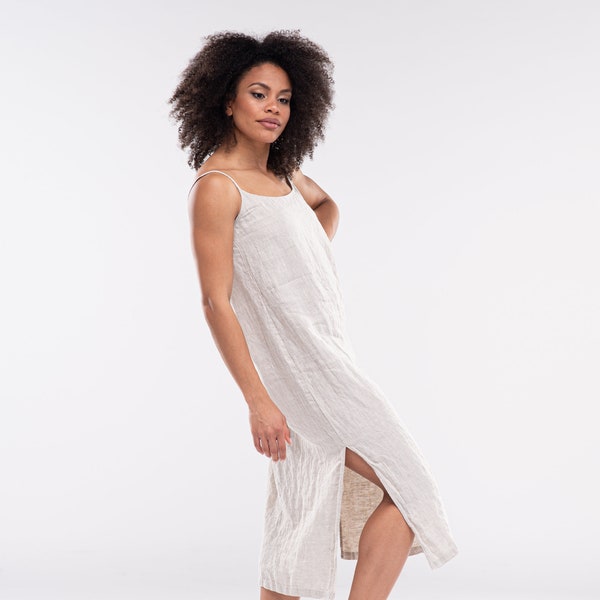 Linen Slip Dress KIARA / Linen Dresses for Women / Linen Beach Dress