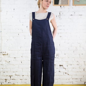 Linen romper KAIA linen overalls women womens overalls loose overalls summer jumpsuit salopette womens jumpsuit linen clothing linen pants