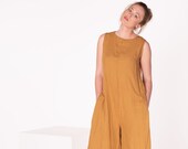 Linen jumpsuit JANE Women linen overalls Linen romper