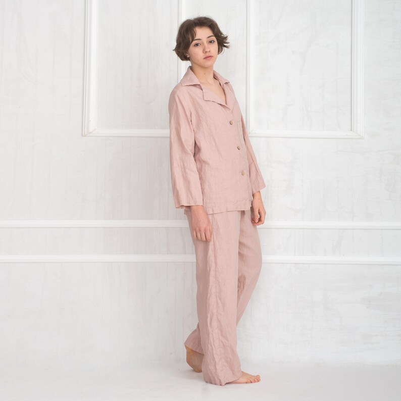 Linen Pajama Set / Linen Sleepwear Etsy UK