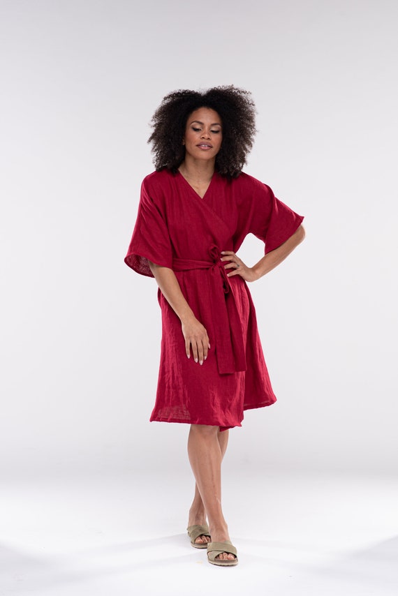 Linen Kimono Wrap Dress CHLOE / Linen 