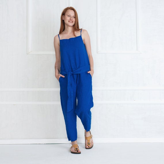 etsy linen overalls