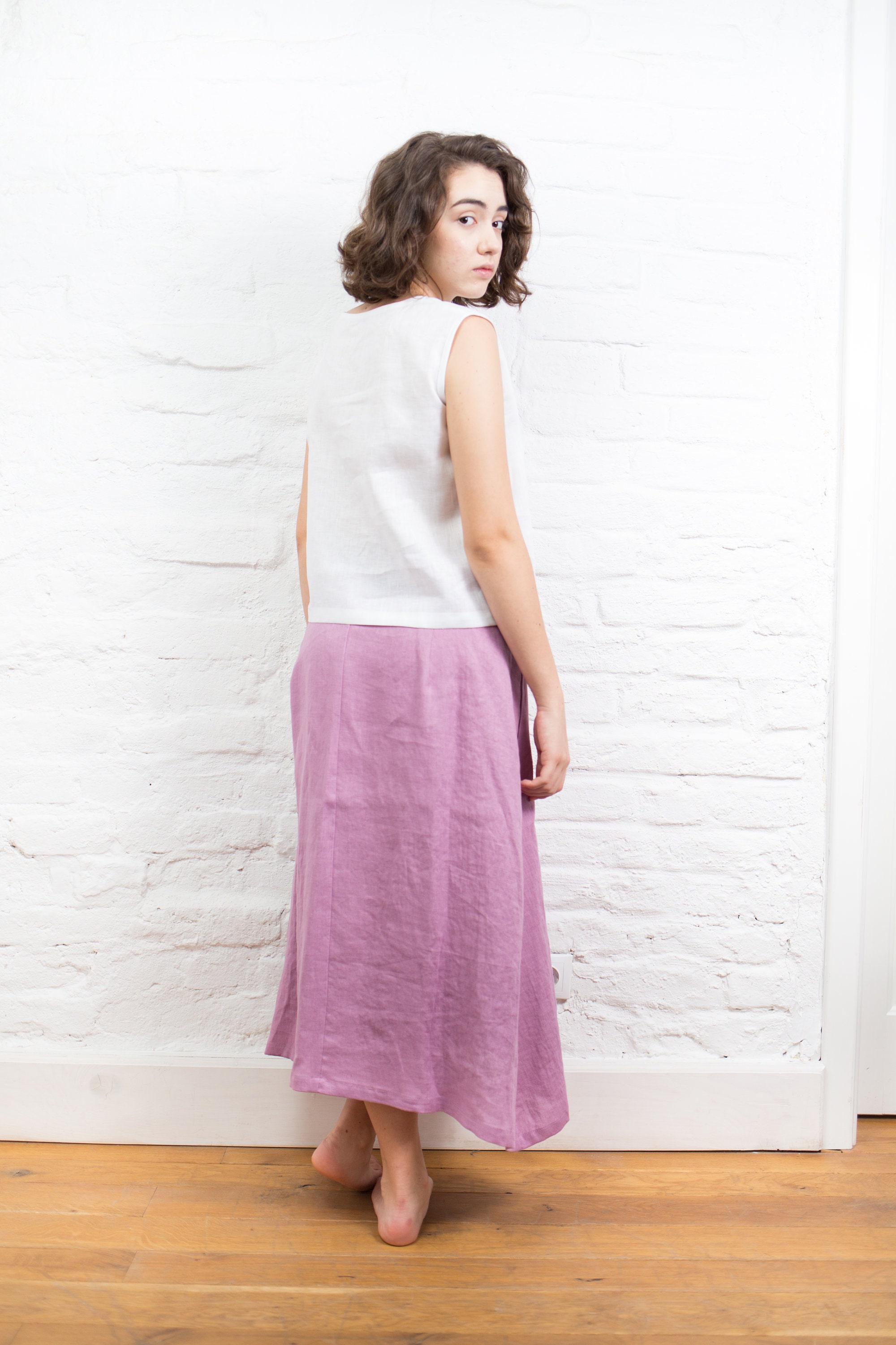 Fini Wrap Skirt Black Aop Alini