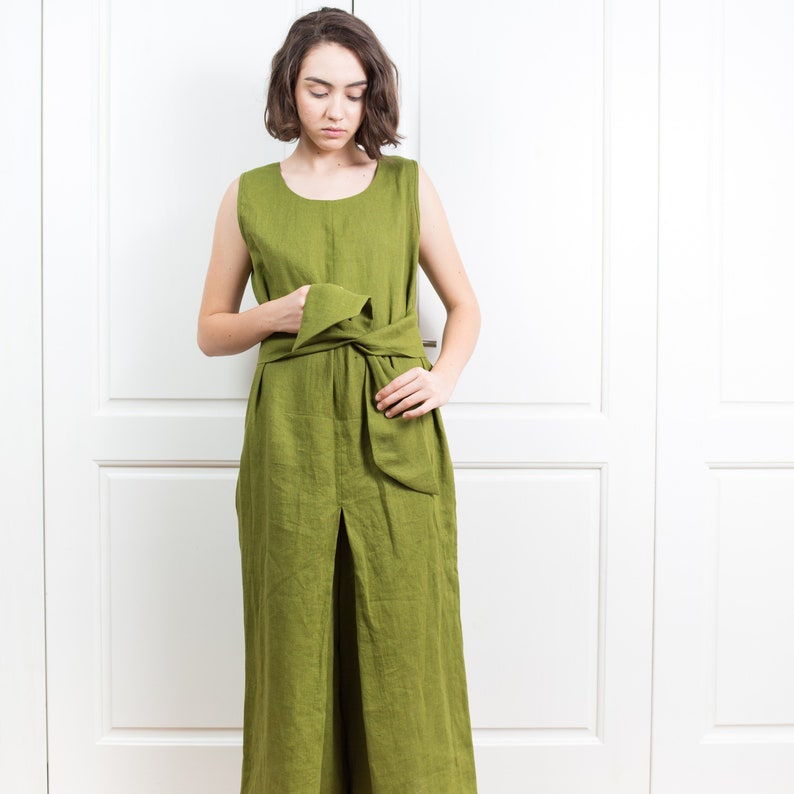 womens linen jumpsuit
