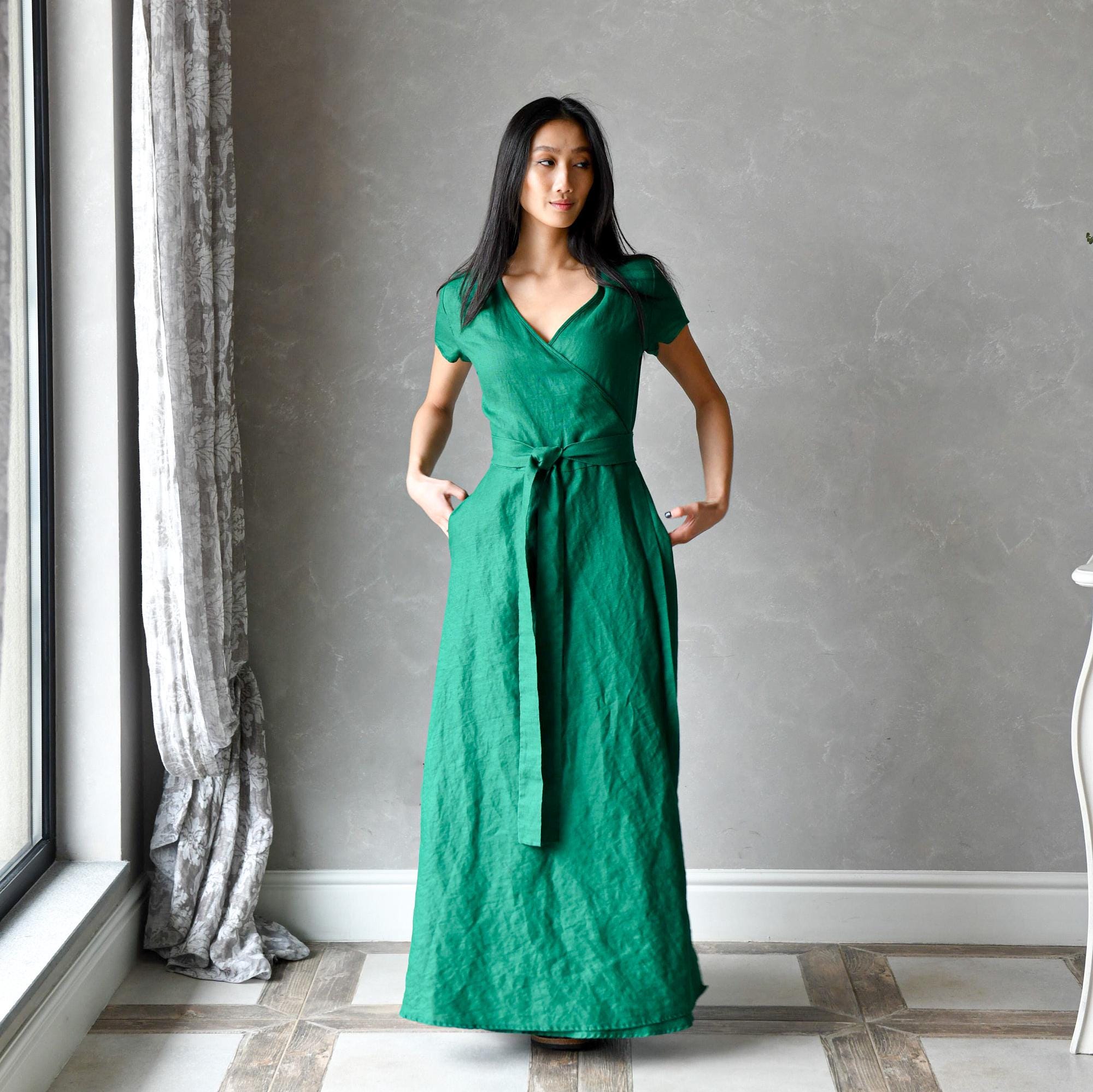 chinese dress ladies Think About It Kelly Green Midi Dress – Shop the Mint main image 1
