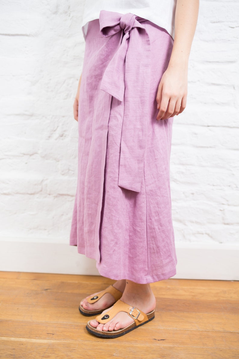 Wrap – Full-Circle Maxi Linen Skirt