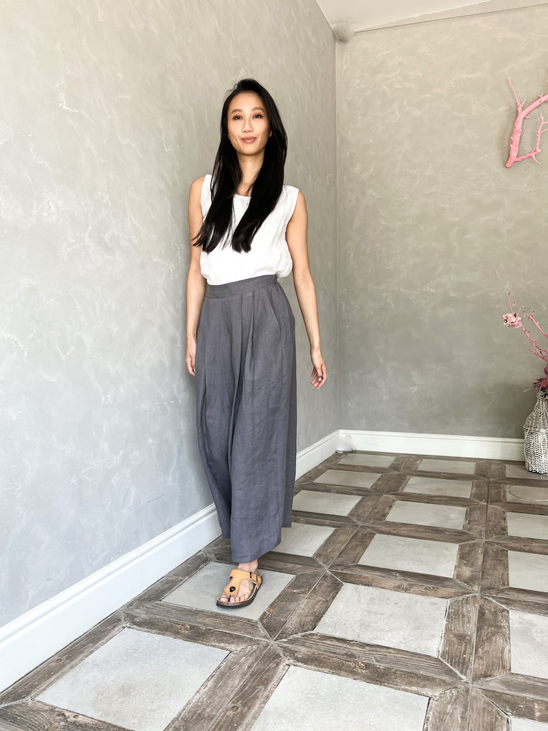 Rome Linen Palazzo Pant | Women’s 100% Linen Wide Leg Pants Australia