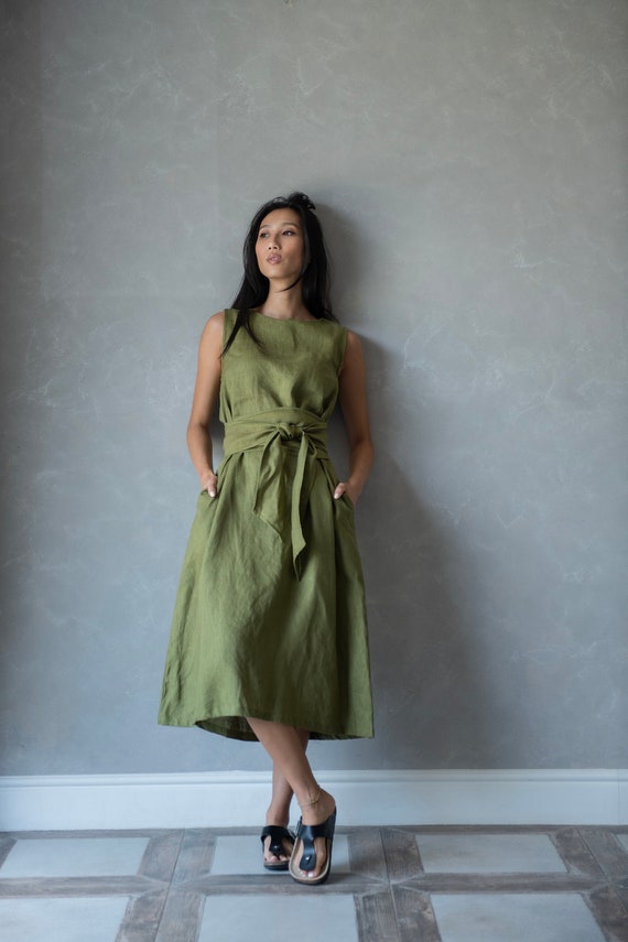 multiway linen dress Frakturashop