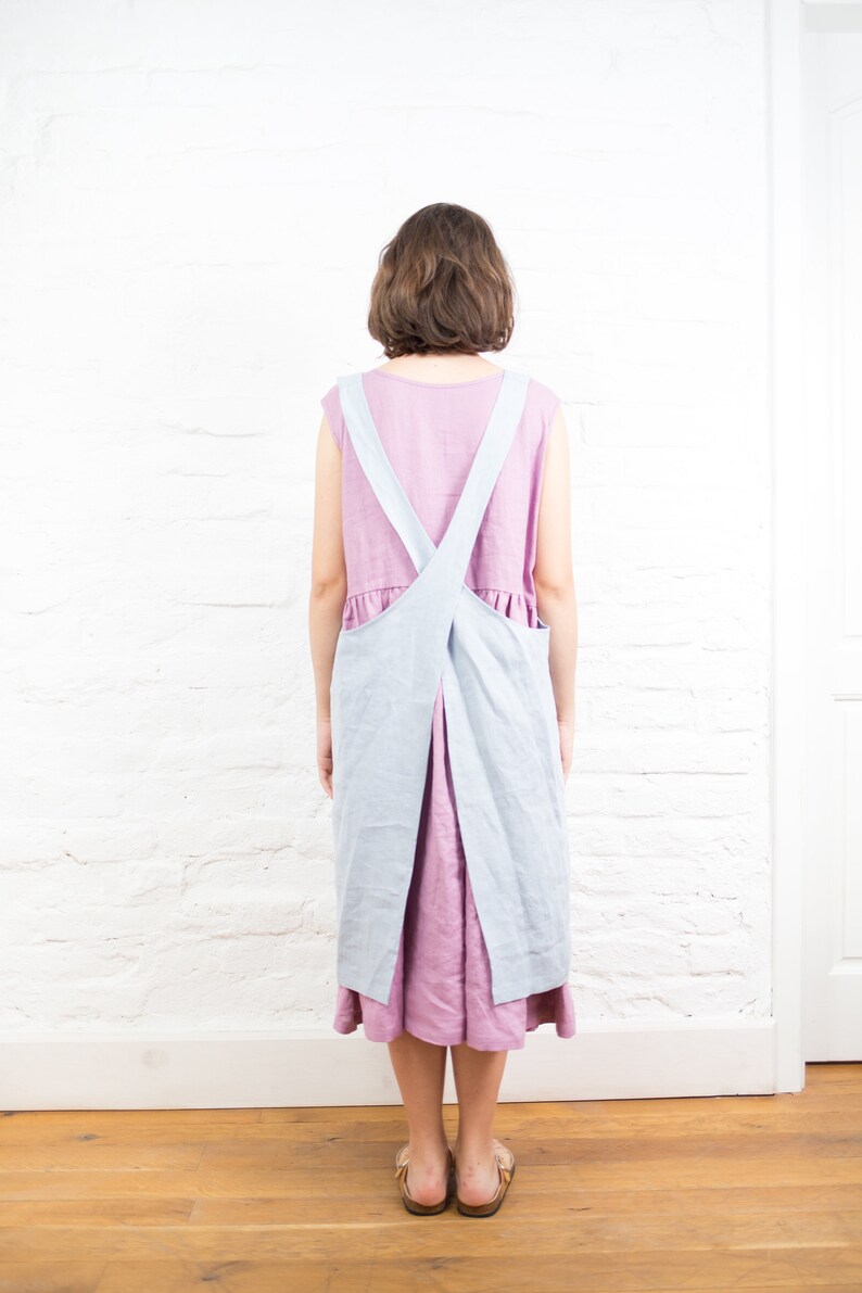Japanese Apron Linen Apron Apron Dress Pinafore Apron Etsy Australia