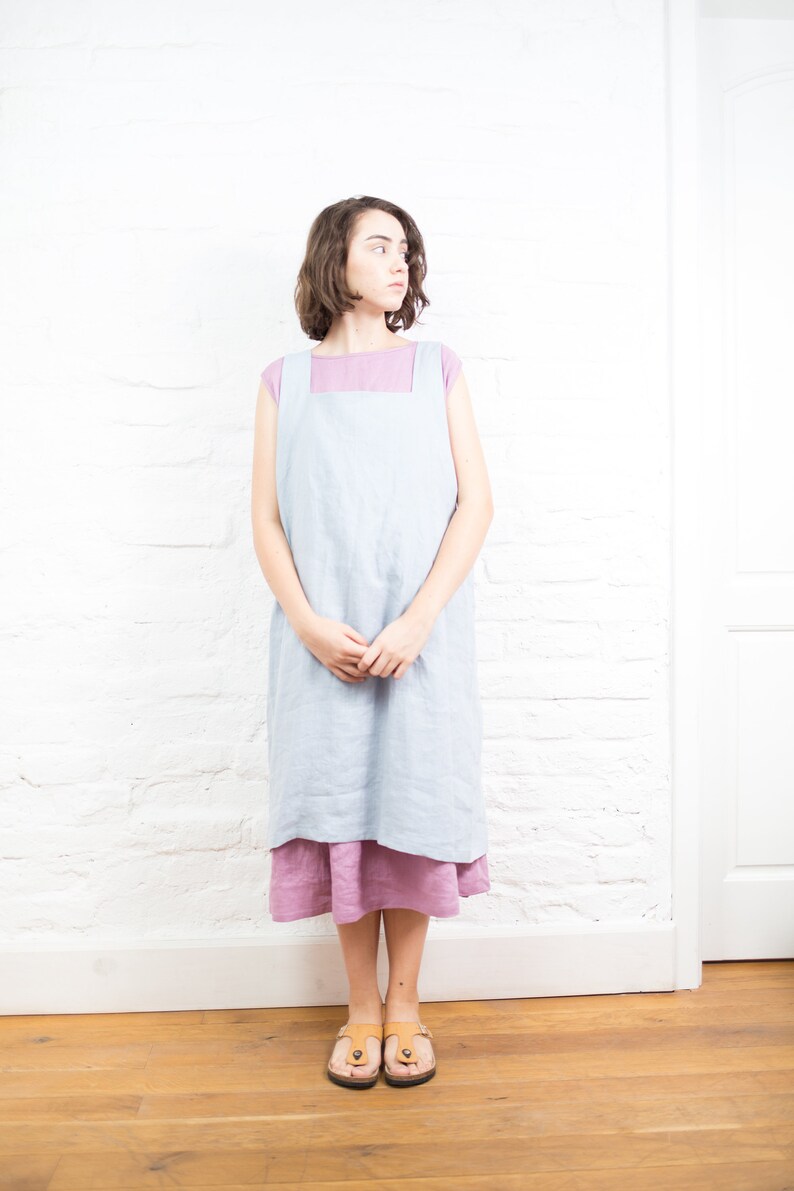 Japanese Apron Linen Apron Apron Dress Pinafore Apron Etsy Australia