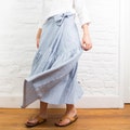 Wrap linen skirt MELODY \/ Linen boho skirt \/ Plus size organic linen clothing product logo