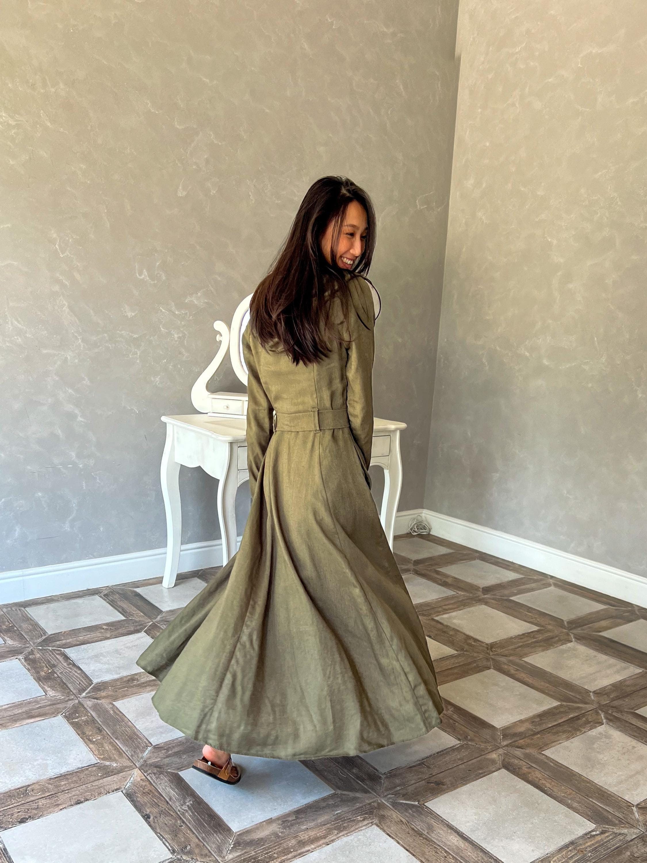 Silk Trench Coat - Etsy