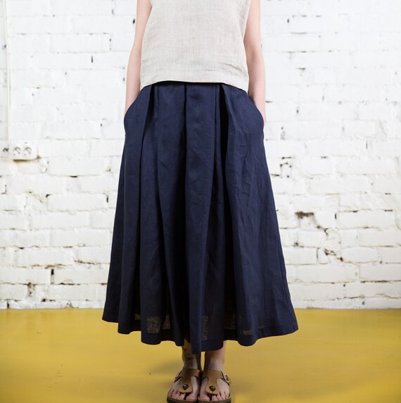 medium length flowy skirts