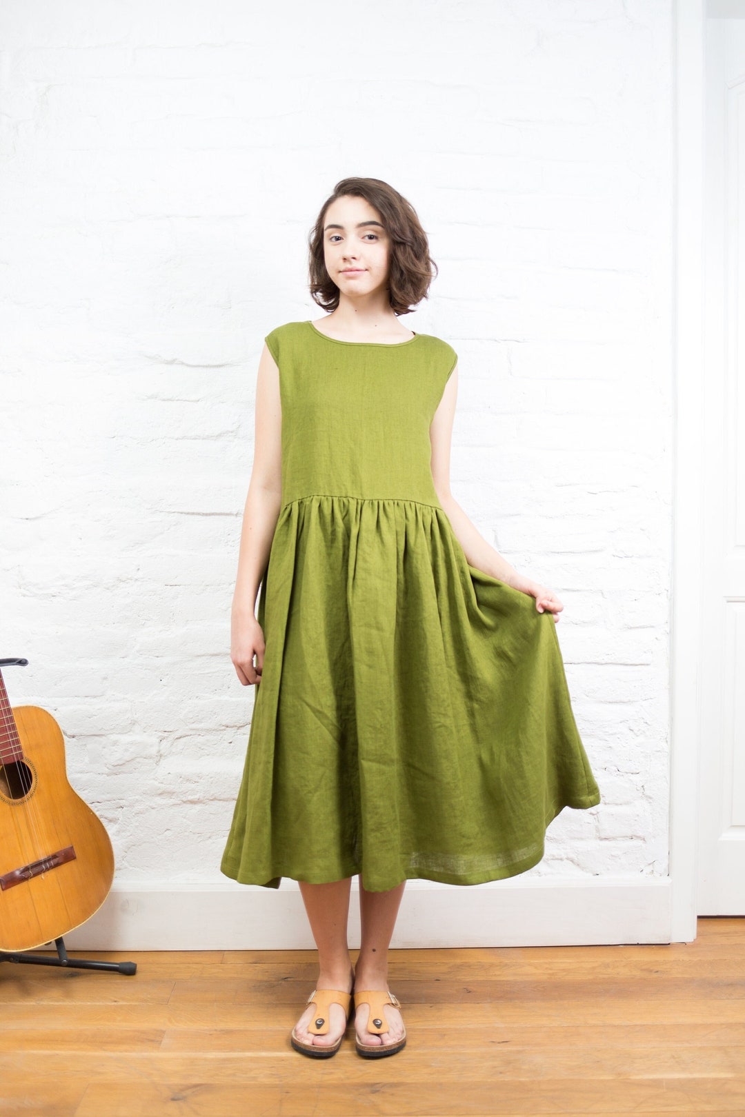Sleeveless Linen Dress Linen Shift Dress Plus Size Linen - Etsy