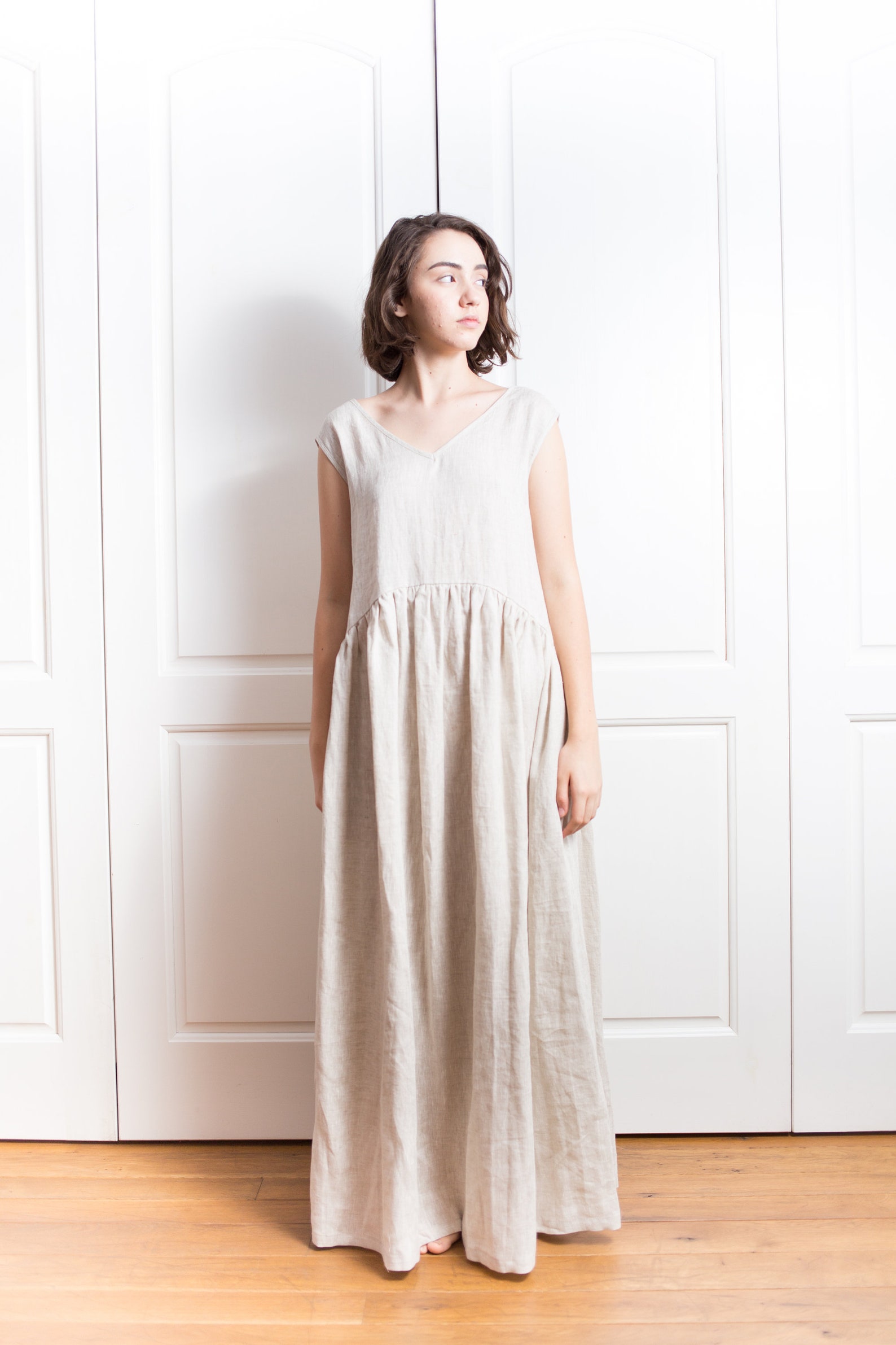 blue bell maxi dress Eileen West The Rosalie Bluebell Peri Cotton Swiss Dot Maxi Dress Bluebell Peri / L