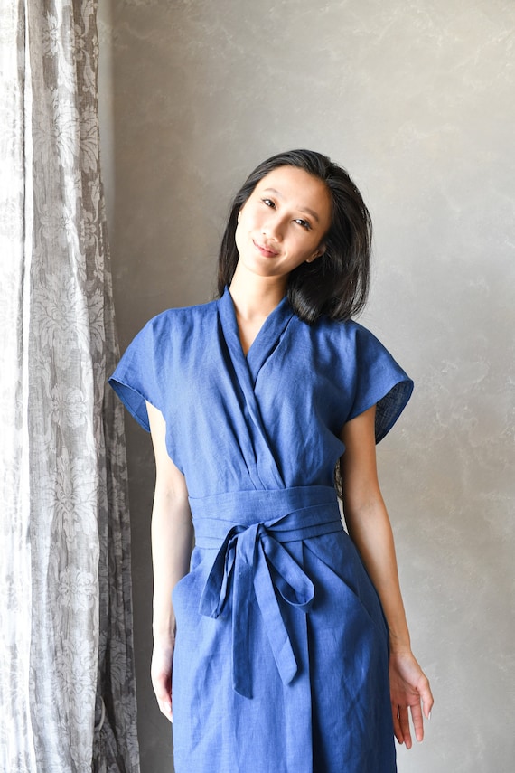 Asian Japanese Vintage Original Tradition Silk Yukata Kimono Dress With Obi  One Size H0044-c - Asia & Pacific Islands Clothing - AliExpress