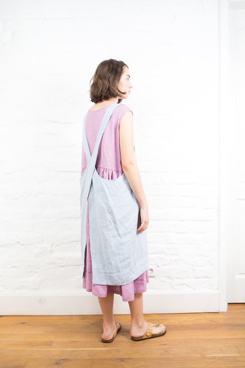 Japanese Apron Linen Apron Apron Dress Pinafore Apron Etsy Australia