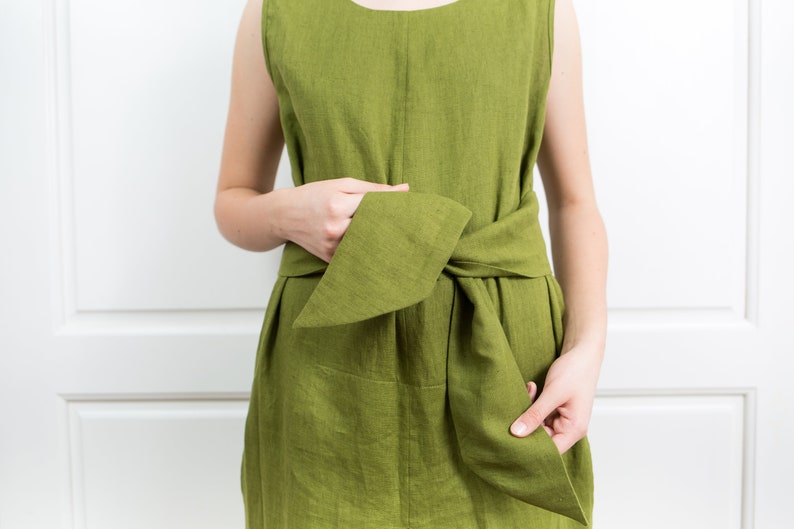 Linen jumpsuit women clothing GRETEL Wide leg pants women linen clothing Loose fitting linen apparel