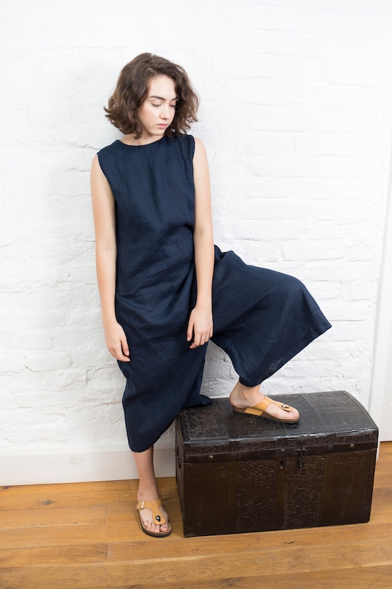 linen wide leg jumpsuit