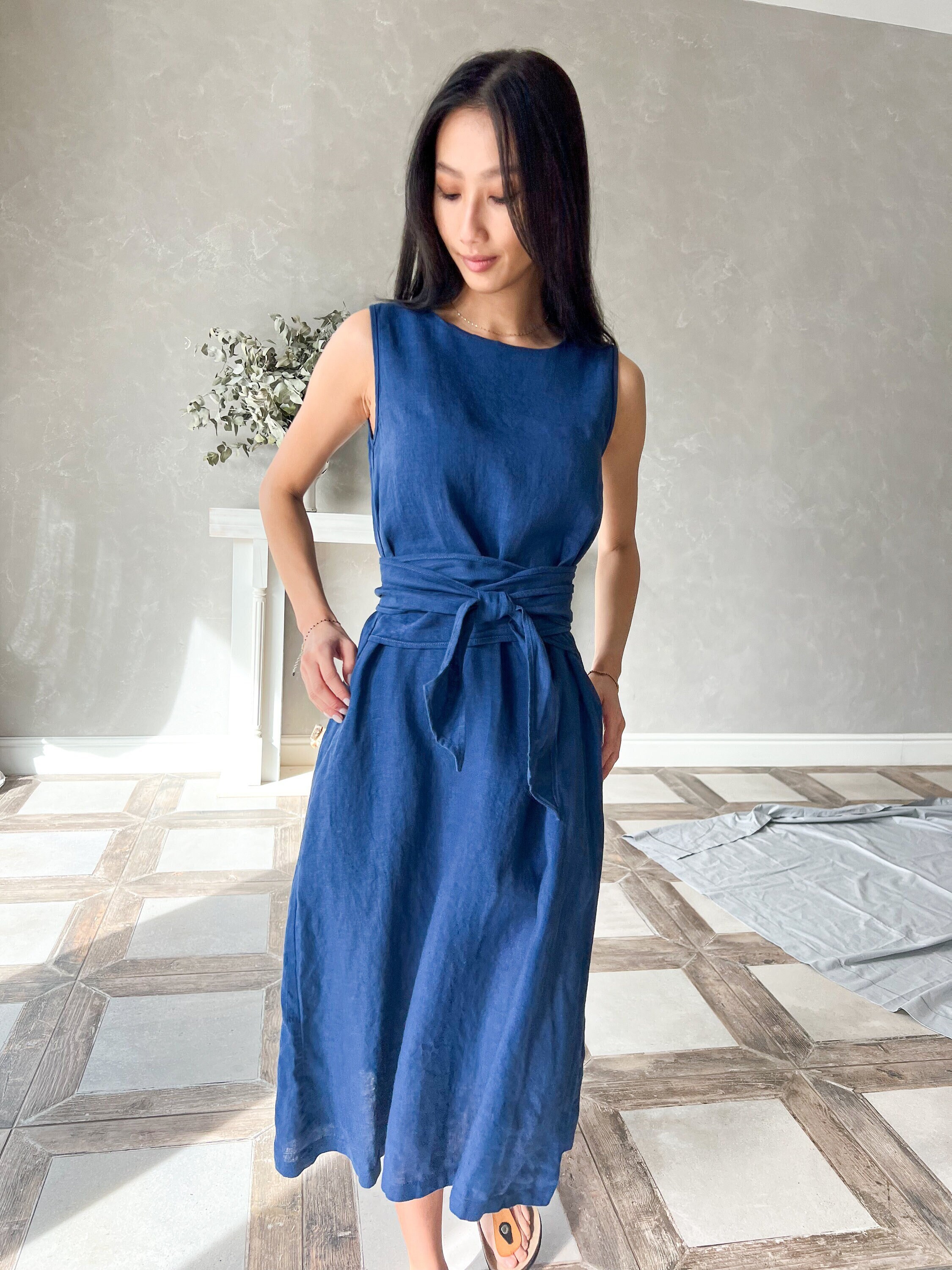cerulean blue dress Cerulean Lines Embroidered Gown Multicolor / 3X