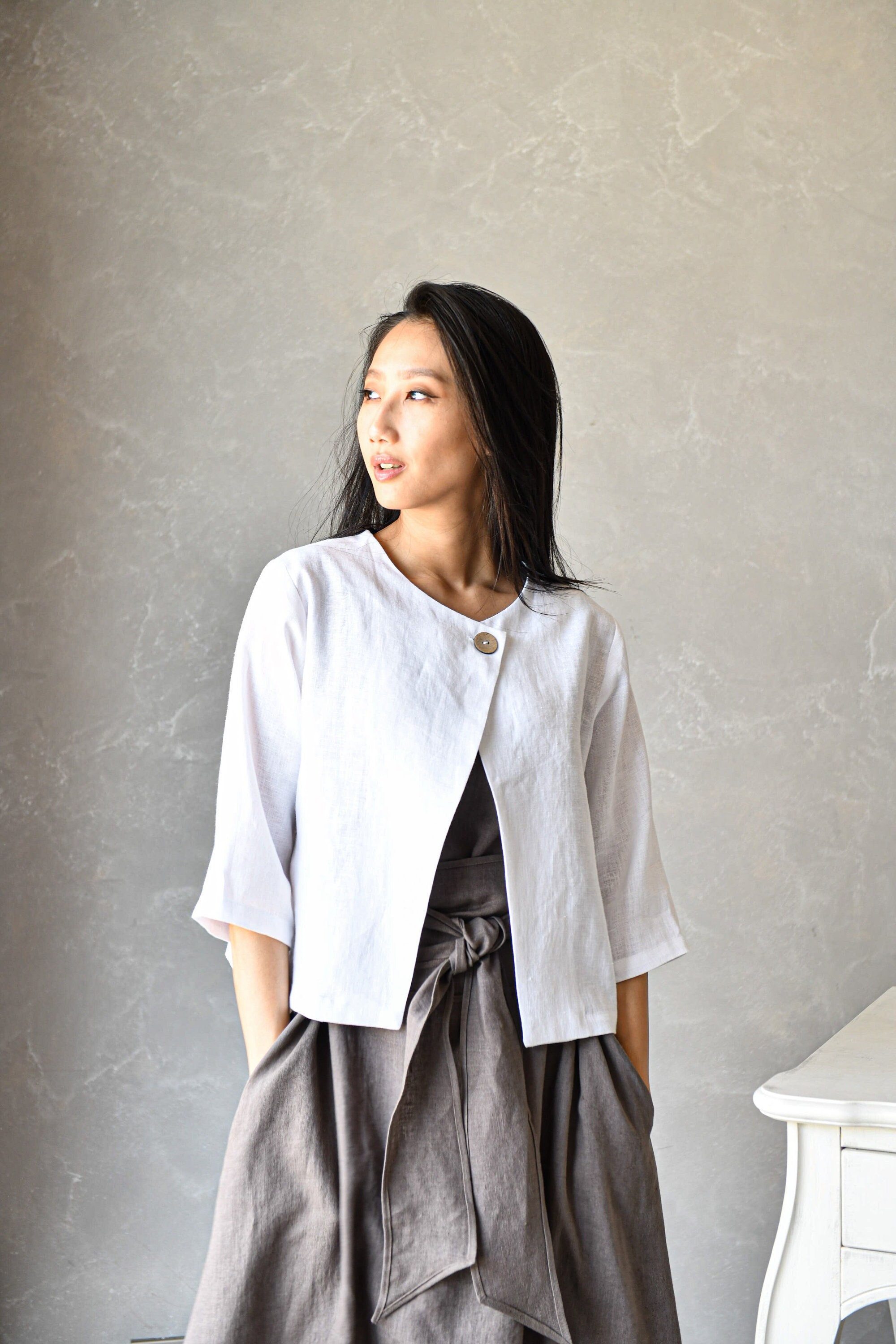Linen Bolero Jacket, Linen Crop Top, Short Linen Coat, Linen Linen Bolero Jacket, Linen Crop Top, Short Linen Coat, Linen