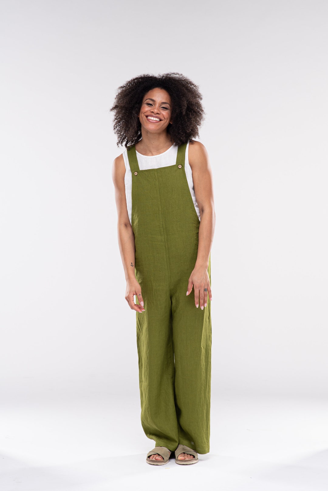 Sale♬タグ付き未使用★Kiira Linen quilt jump suit Short Jumpsuit for Woman KEIRA, Linen Strap Romper