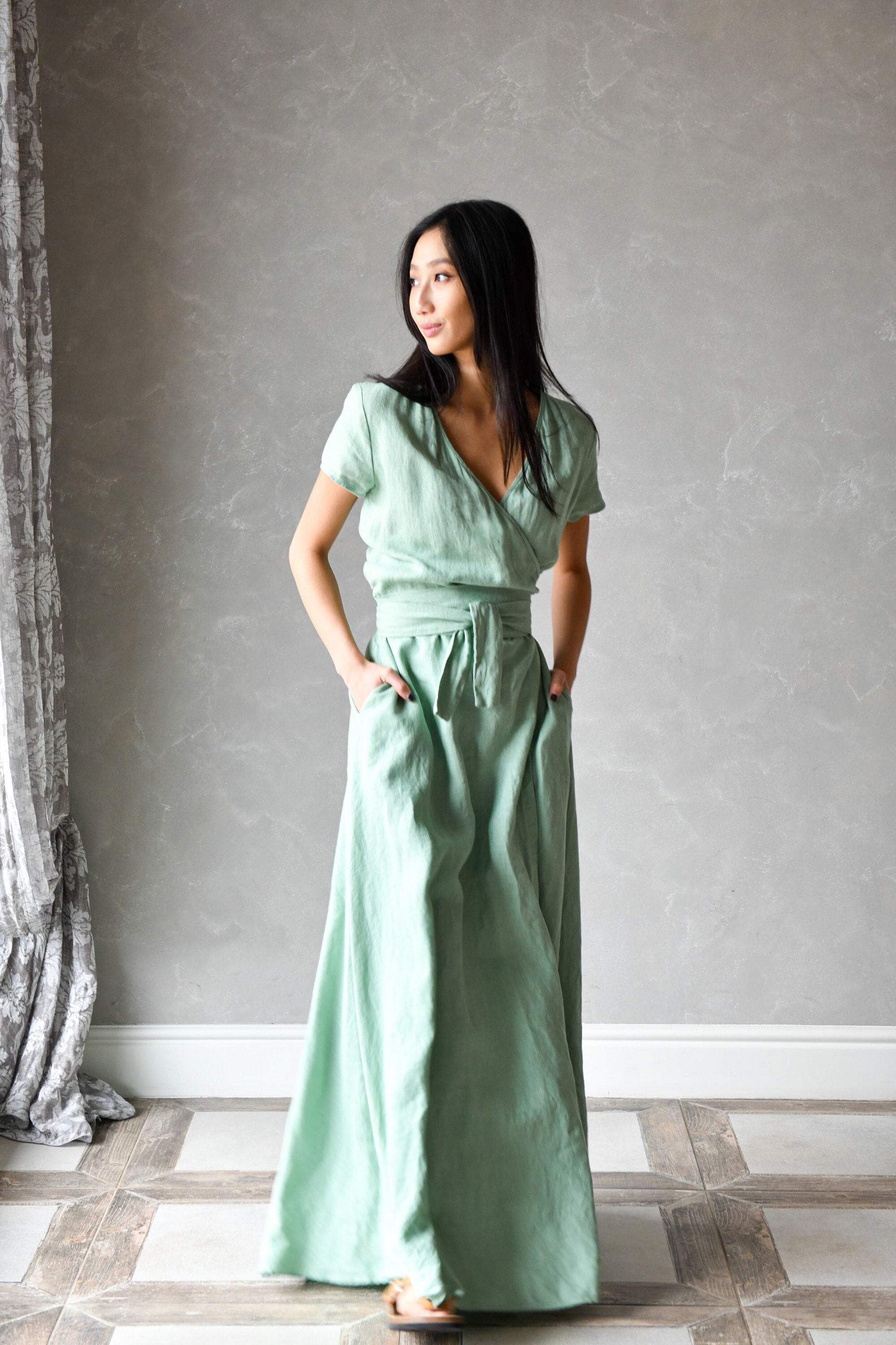 white lace linen dress Sunday Saint-Tropez main image 0