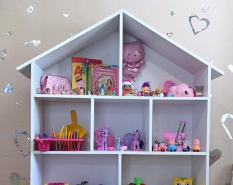 Kit de casa de muñecas de madera, Miniatura de casa de muñecas, Habitación infantil de casa de muñecas, Muebles de juego, Kits de casa de muñecas, Accesorios para muñecas