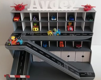 Toy Garage for Toddler,Wooden toy garage,  3-5 year old toddler boy gift