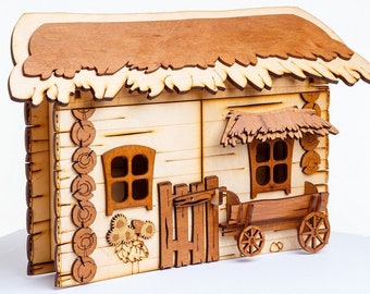 Organizador de caja de llaves de madera, estante de almacenamiento, organizador de caja de llaves de pared, gabinete de pared oculto de madera hecho a mano, soporte para caja de llaves para pared, regalo de Pascua