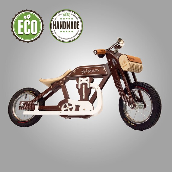 2 in 1 wooden balance bike