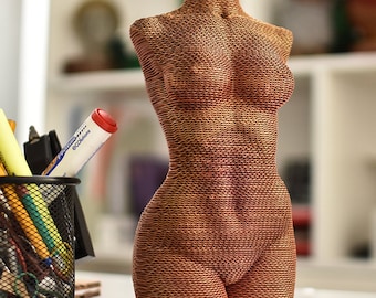 3D Woman Torso -  DIY Papercraft, Art, Home Decor, Paper Puzzles, Classical Sculpture, Corrugated Board, Female Torso, Girl Statue