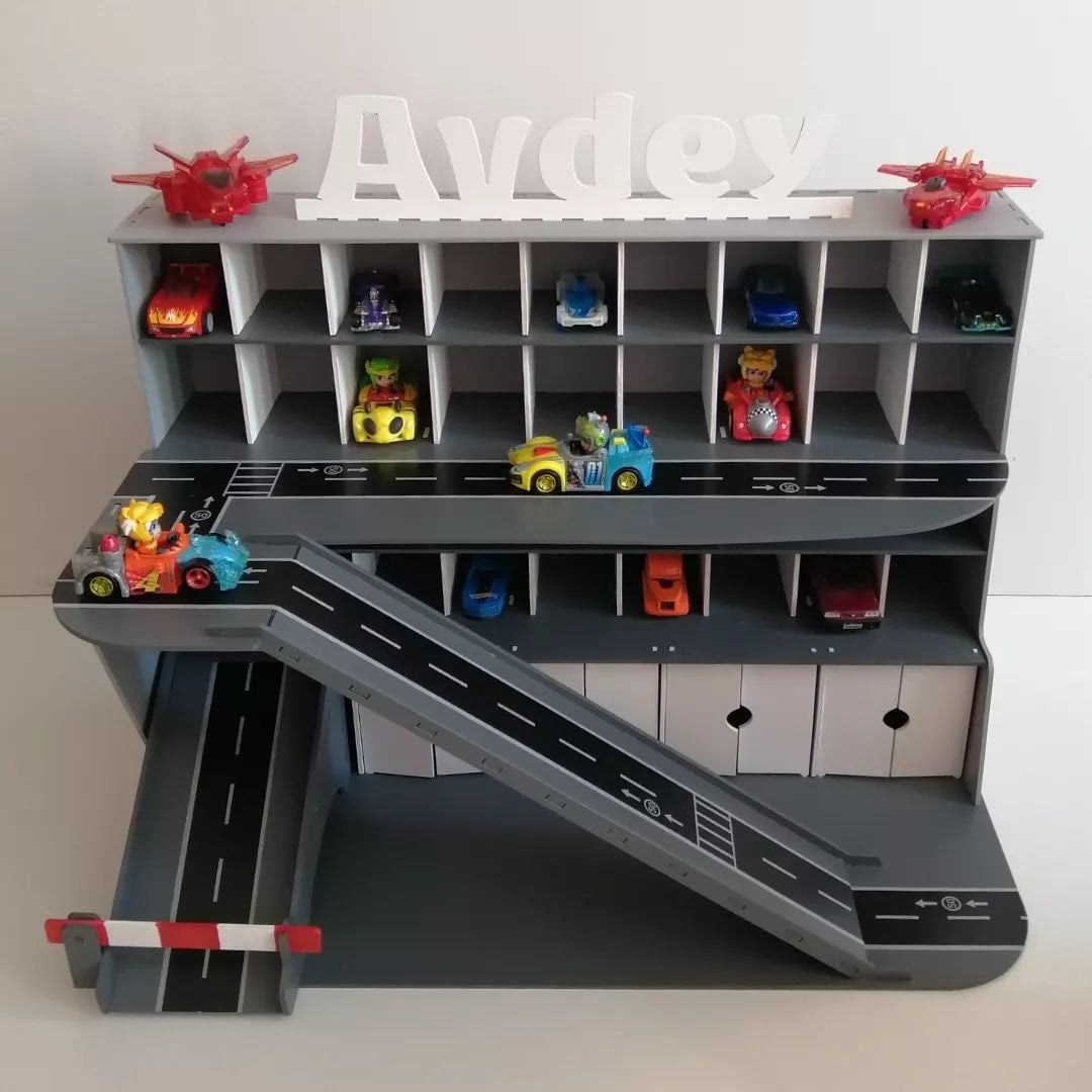 Toy Garage for Toddlerwooden Toy Garage 35 Year Old Toddler Etsy