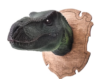 Sculpture 3D en T-rex, créations artisanales en papier, oeuvre d'art sur papier, décoration d'intérieur, puzzles en papier, statue d'animal en carton, art mural 3D, carton ondulé, décoration murale animal