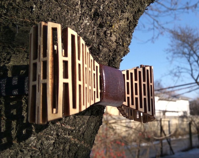 3D Wooden Bow Tie, Mens Bow Tie, Unique Design Christmas Gift For Men, Wedding Wood Bowtie, Wooden Bowtie,Brown Gift,Premium Quality Plywood