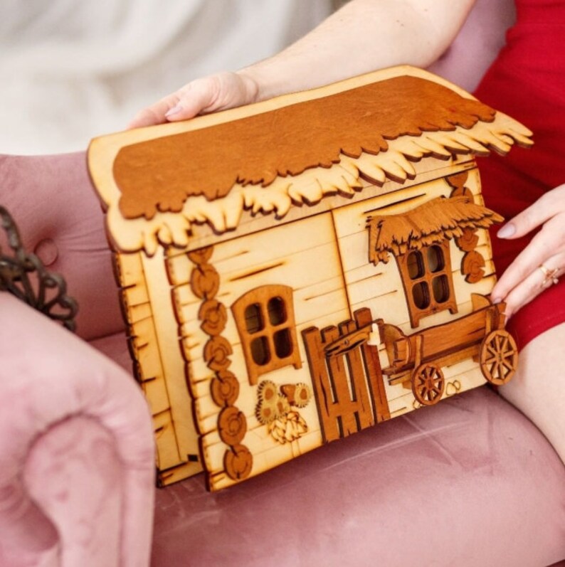 Wooden Key Box Organizer Storage Rack Wall Key Box Organizer