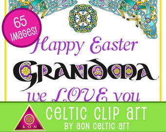 CELTIC Craft Pack - EASTER - Spring | INVITATIONS - Wedding - Love - Stationary - Crafting - Knot - Irish - Clip Art - Coloring - Art
