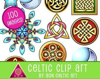 CELTIC Clipart Theme Pack - Knots 2 - | INVITATIONS - Wedding - Love - Stationary - Hearts - Knot - Irish - Clip Art - Crafts - Journal