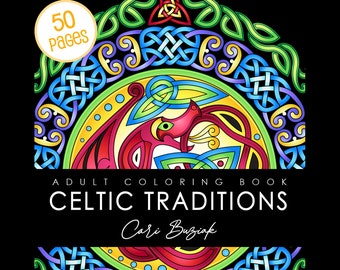 CELTIC Traditions -- 50pg ebook, Meditation Coloring Book