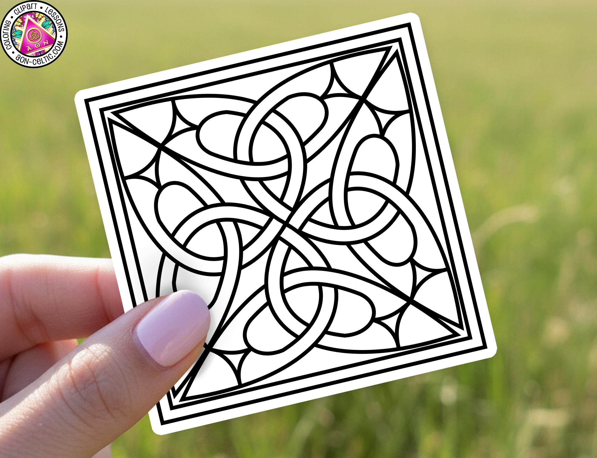 Celtic Knot Sticker: Traditional Inspired Art (black Vinyl) - Etsy