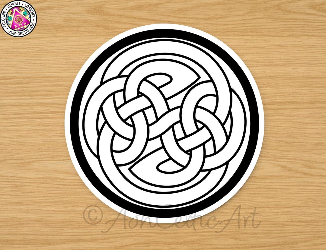 Celtic Knot Sticker: Timeless Interlocking Ribbon (glossy Vinyl) - Etsy