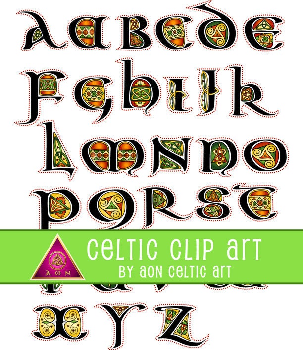 Celtic Alphabet Letters