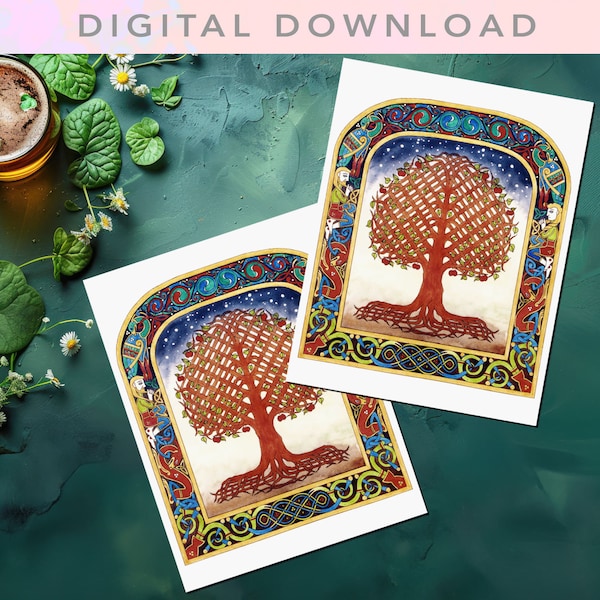 CELTIC Cards - 'Tree of Creation' | Irish Greeting Cards, Thank-you Cards